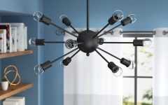 Vroman 12-Light Sputnik Chandeliers