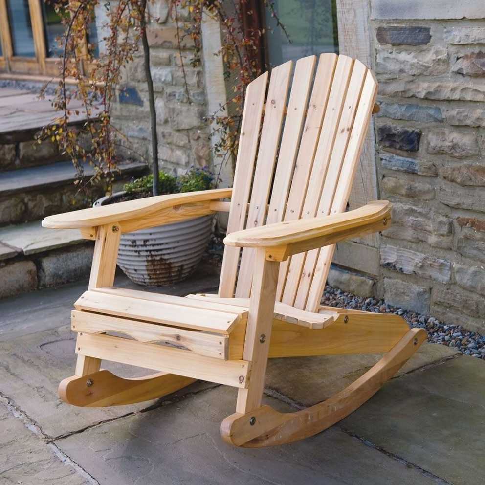 Featured Photo of Patio Wooden Rocking Chairs