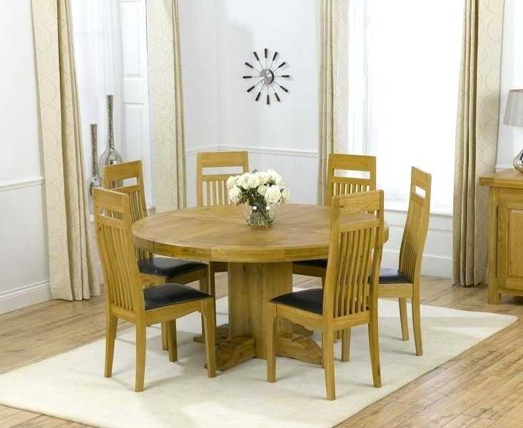 Photo Gallery of Round Oak Dining Tables And Chairs (Showing 13 of 20