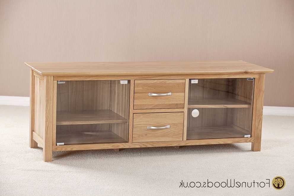 Featured Photo of Oak Tv Stands With Glass Doors