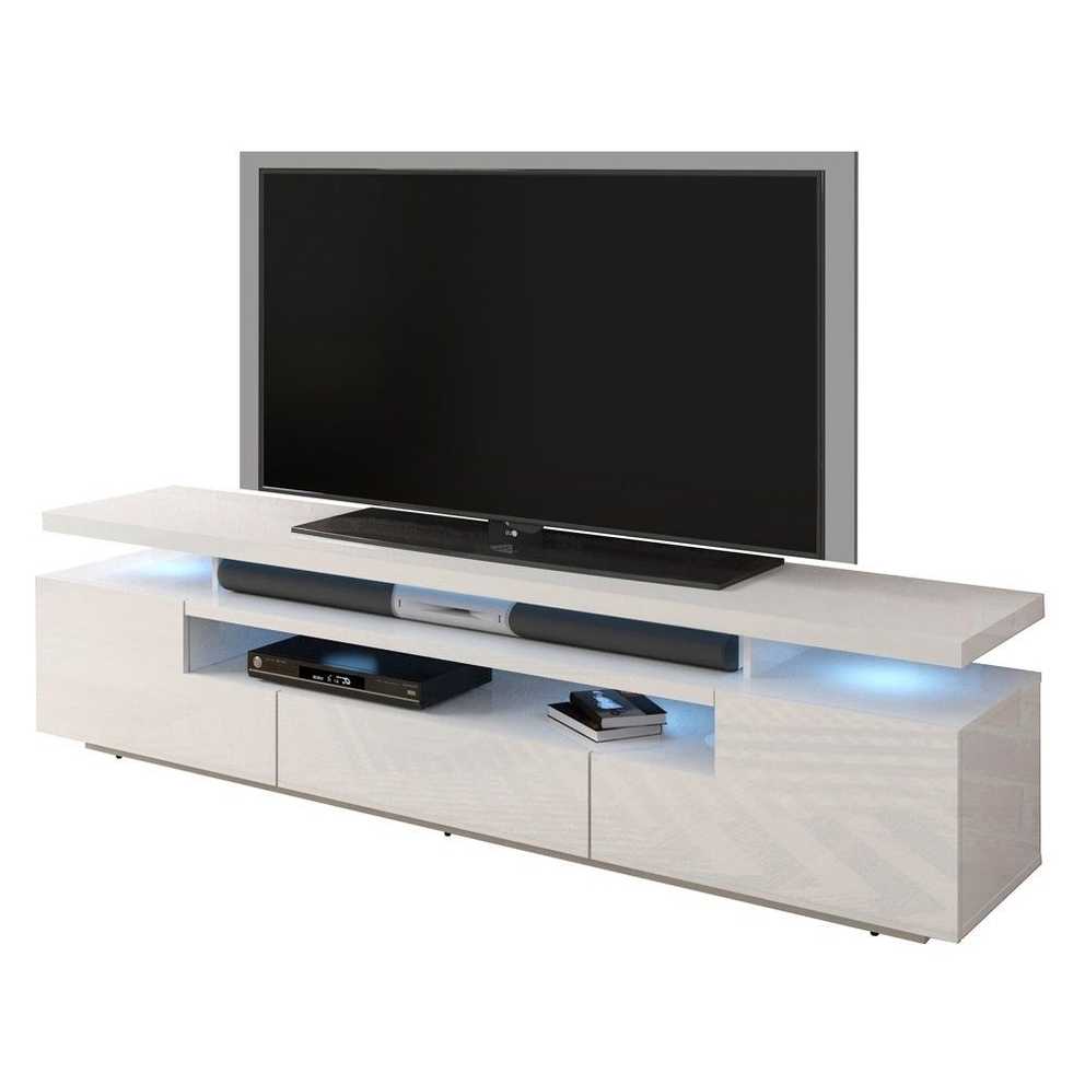 Featured Photo of Ktaxon Modern High Gloss Tv Stands With Led Drawer And Shelves