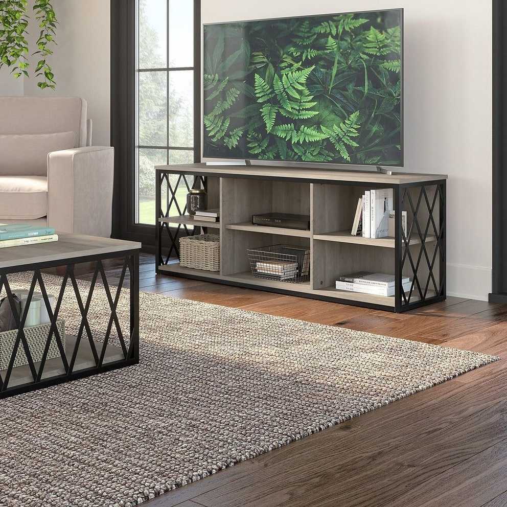 Featured Photo of Industrial Faux Wood Tv Stands