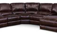 2023 Popular Norfolk Chocolate 6 Piece Sectionals with Laf Chaise