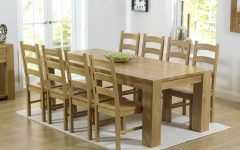 Oak Dining Tables and 8 Chairs