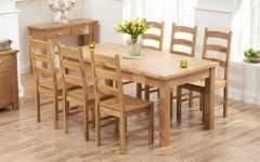 Oak Dining Set 6 Chairs