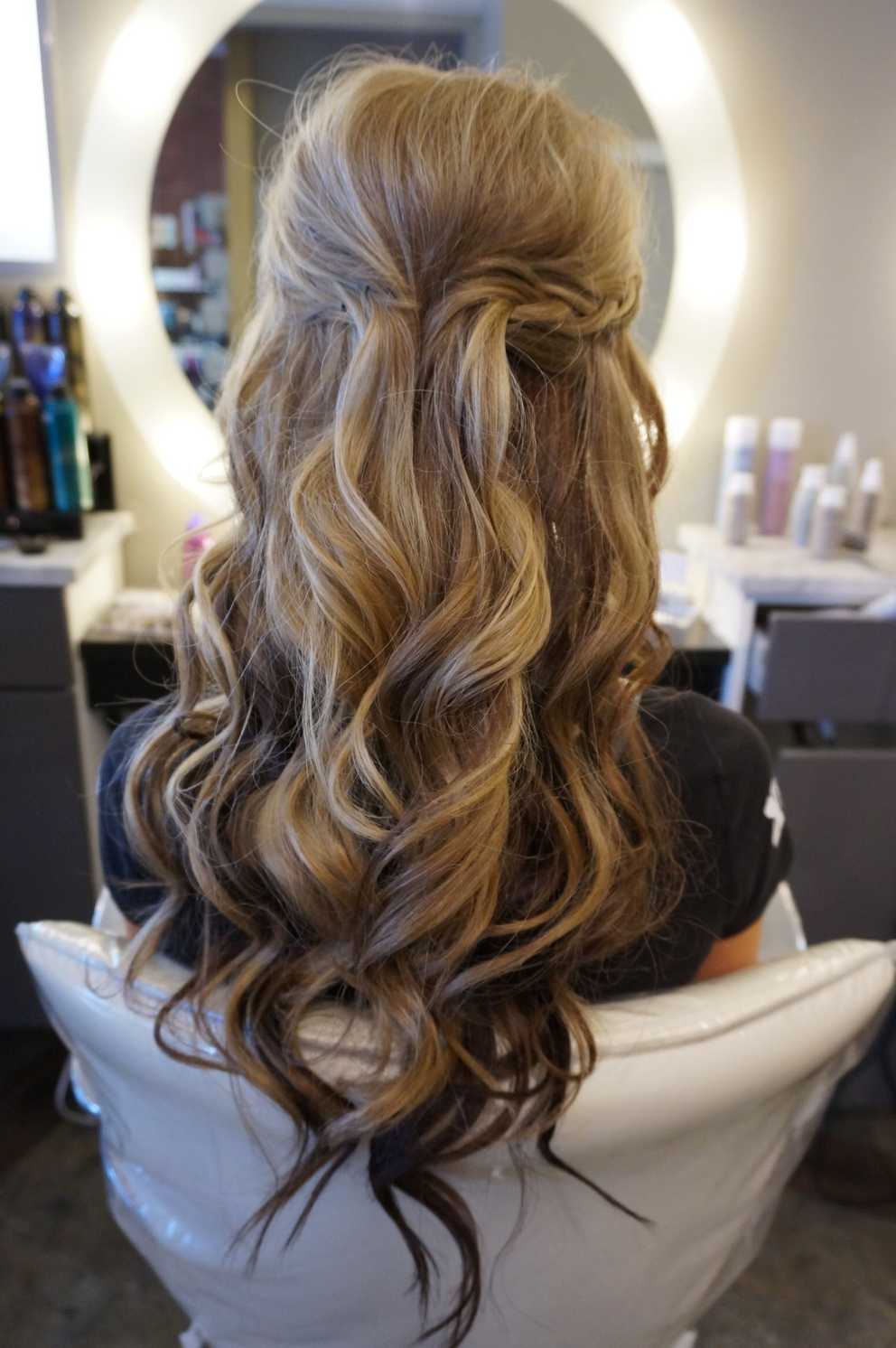 Featured Photo of Curly Half Updo Hairstyles