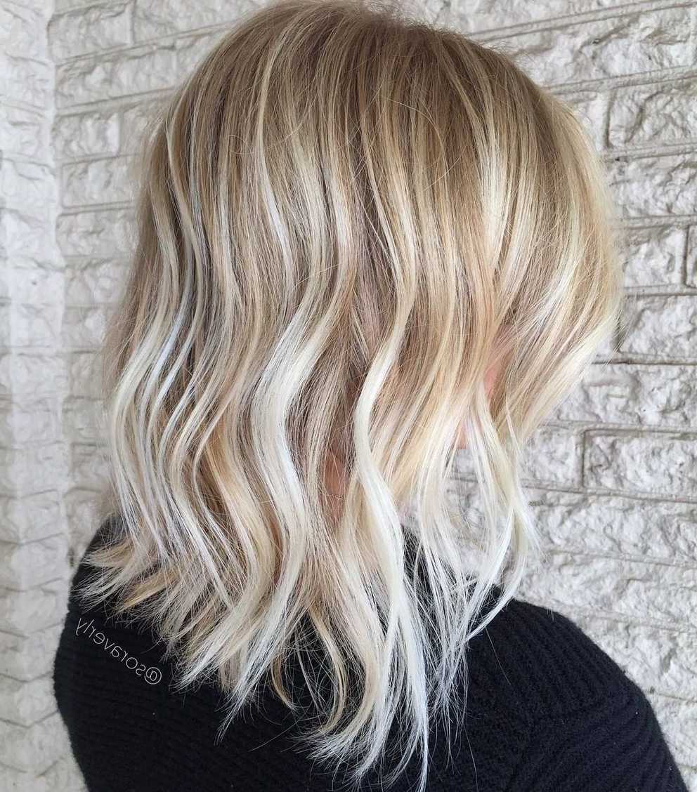 Featured Photo of Textured Medium Length Look Blonde Hairstyles