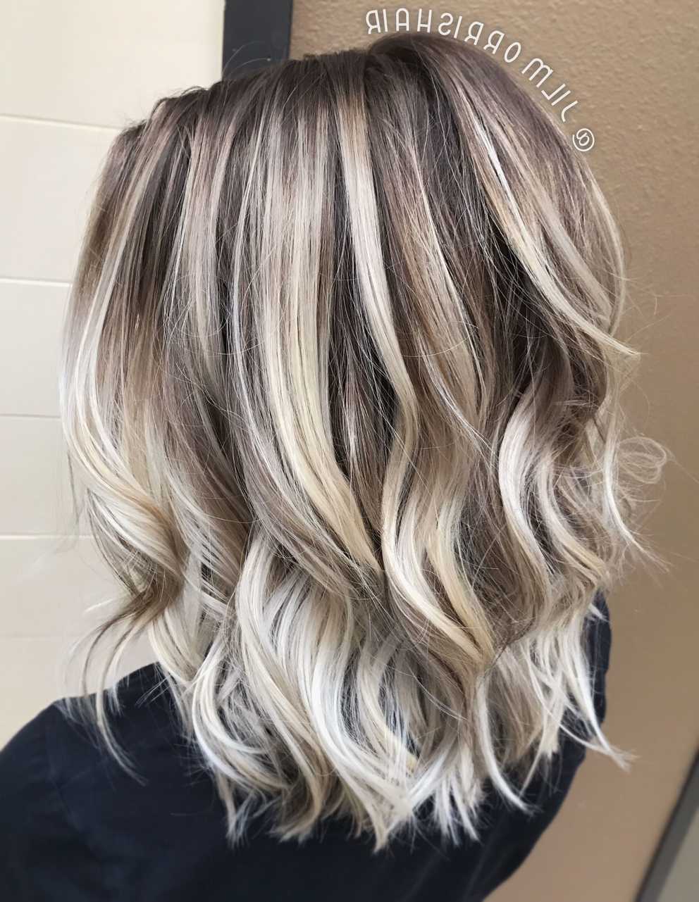 Featured Photo of Icy Ombre Waves Blonde Hairstyles