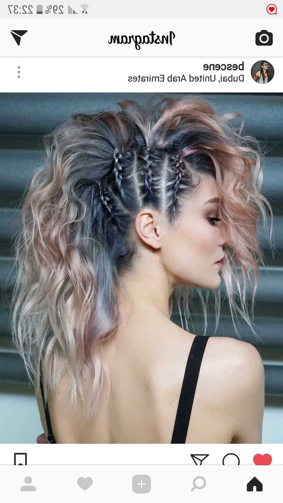 2021 Faux Mohawk Hairstyles With Springy Curls Pertaining To Pin On Hair Styles & Color (Gallery 9 of 20)