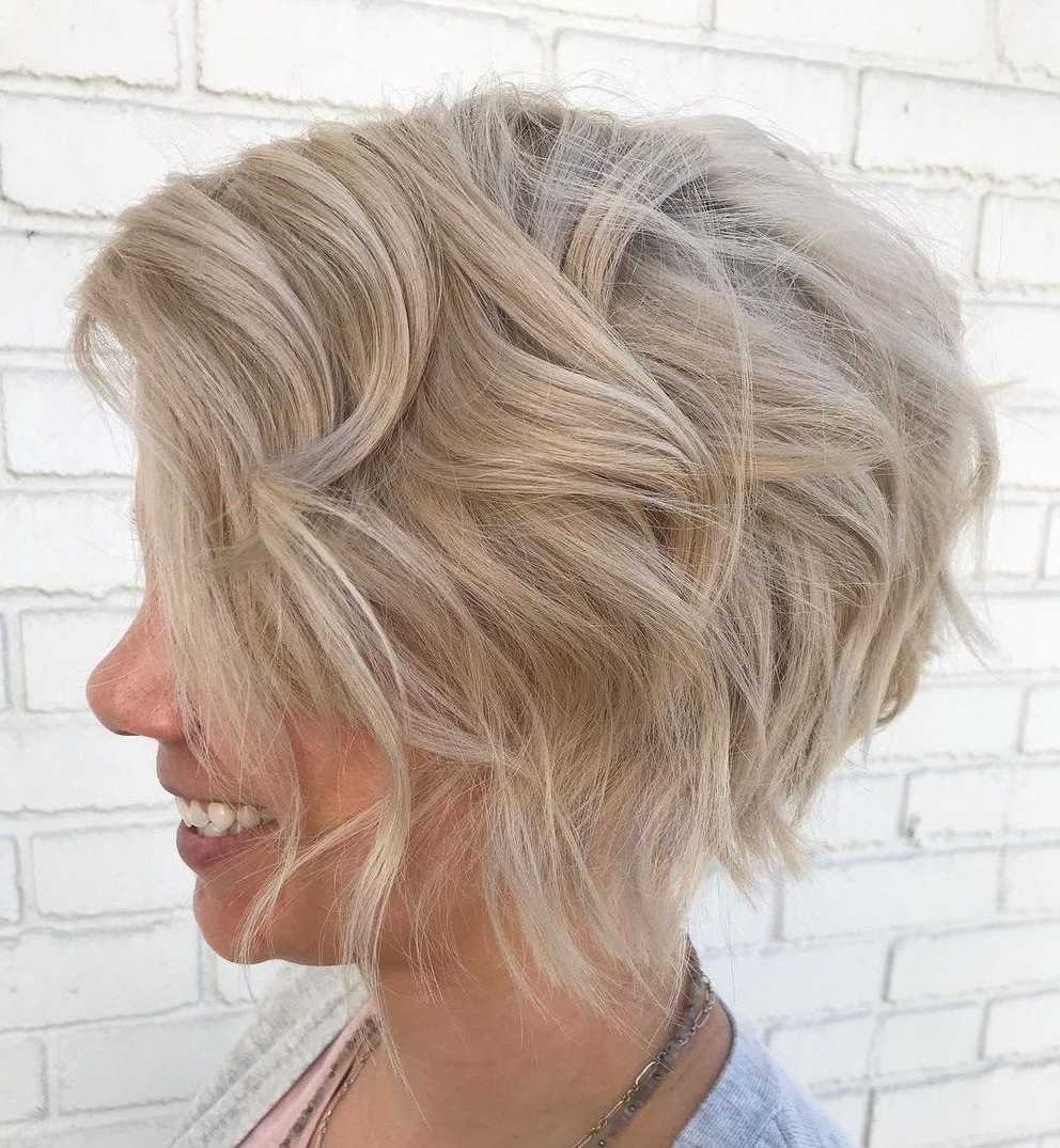Featured Photo of Sophisticated Wavy Ash Blonde Pixie Bob Hairstyles
