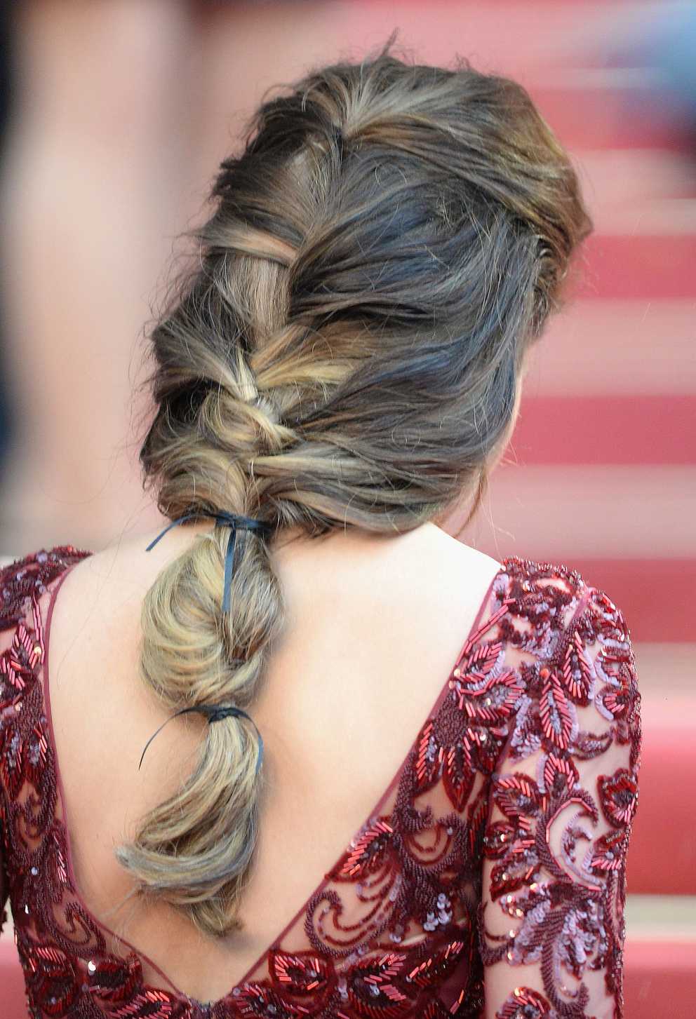 Cheryl Cole's Hair Was Styled In A Loose Braid That Within Most Up To Date Loose Historical Braid Hairstyles (Gallery 7 of 20)