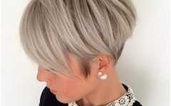 Short Silver Crop Blonde Hairstyles