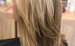 Long Brown Shag Hairstyles with Blonde Highlights