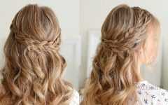 Partial Updo Rope Braids with Small Twists