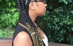 Long Braid Hairstyles with Golden Beads