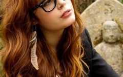 Long Hairstyles for Girls with Glasses