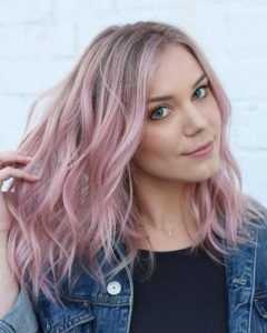 20 Best Collection of Pink Balayage Haircuts for Wavy Lob