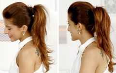 Poofy Ponytail Hairstyles with Bump