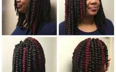 Two-tone Twists Hairstyles with Beads