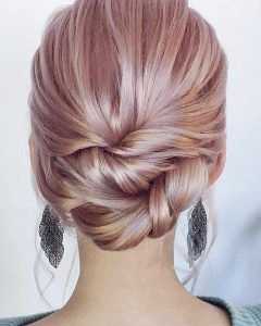 20 Inspirations Twisted Buns Hairstyles for Your Medium Hair