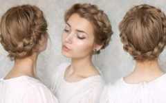Low Haloed Braided Hairstyles