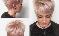 Pixie Bob Hairstyles with Soft Blonde Highlights