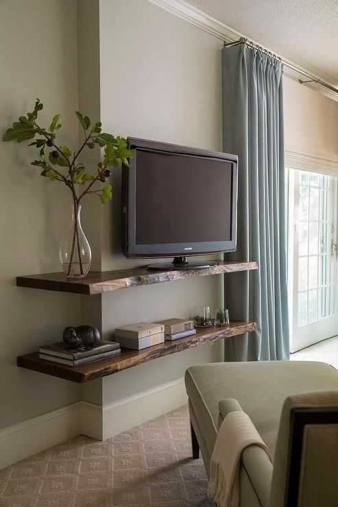 Featured Photo of Bedroom Tv Shelves