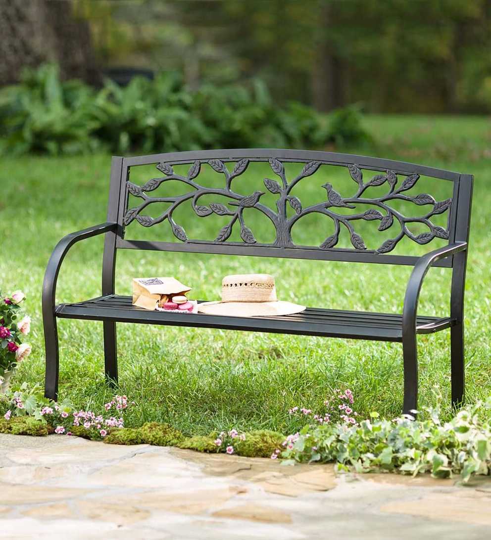 Featured Photo of Tree Of Life Iron Garden Benches