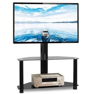 Featured Photo of Randal Symple Stuff Black Swivel Floor Tv Stands With Shelving