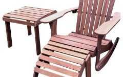 Patio Rocking Chairs with Ottoman