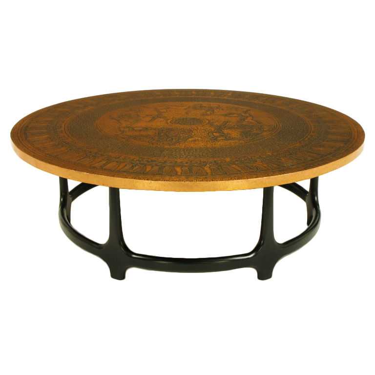 Explore Gallery of Hammered Round Copper Coffee Table (Showing 9 of 10