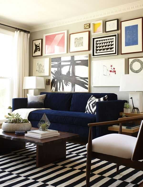 Featured Photo of Dark Blue Sofas