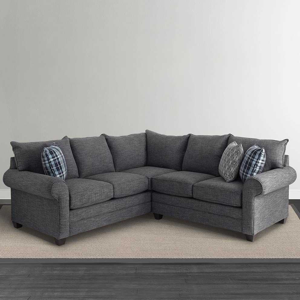Alex L Shaped Sectional Sofa | Living Room | Bassett Furniture Within L Shaped Sectional Sleeper Sofa (Gallery 3 of 25)