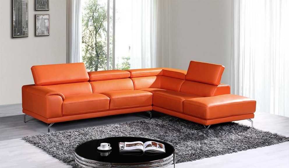 wisteria leather sectional sofa