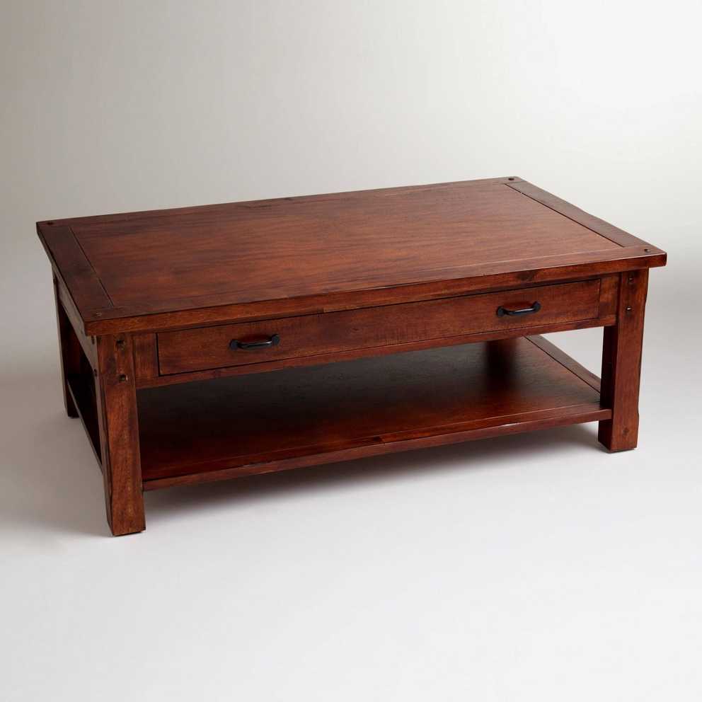 Photo Gallery Of Cherry Wood Coffee Table Sets Showing Of Photos