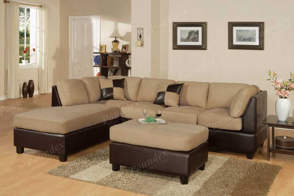 aspen sectional leather sofa with ottoman sam&#39