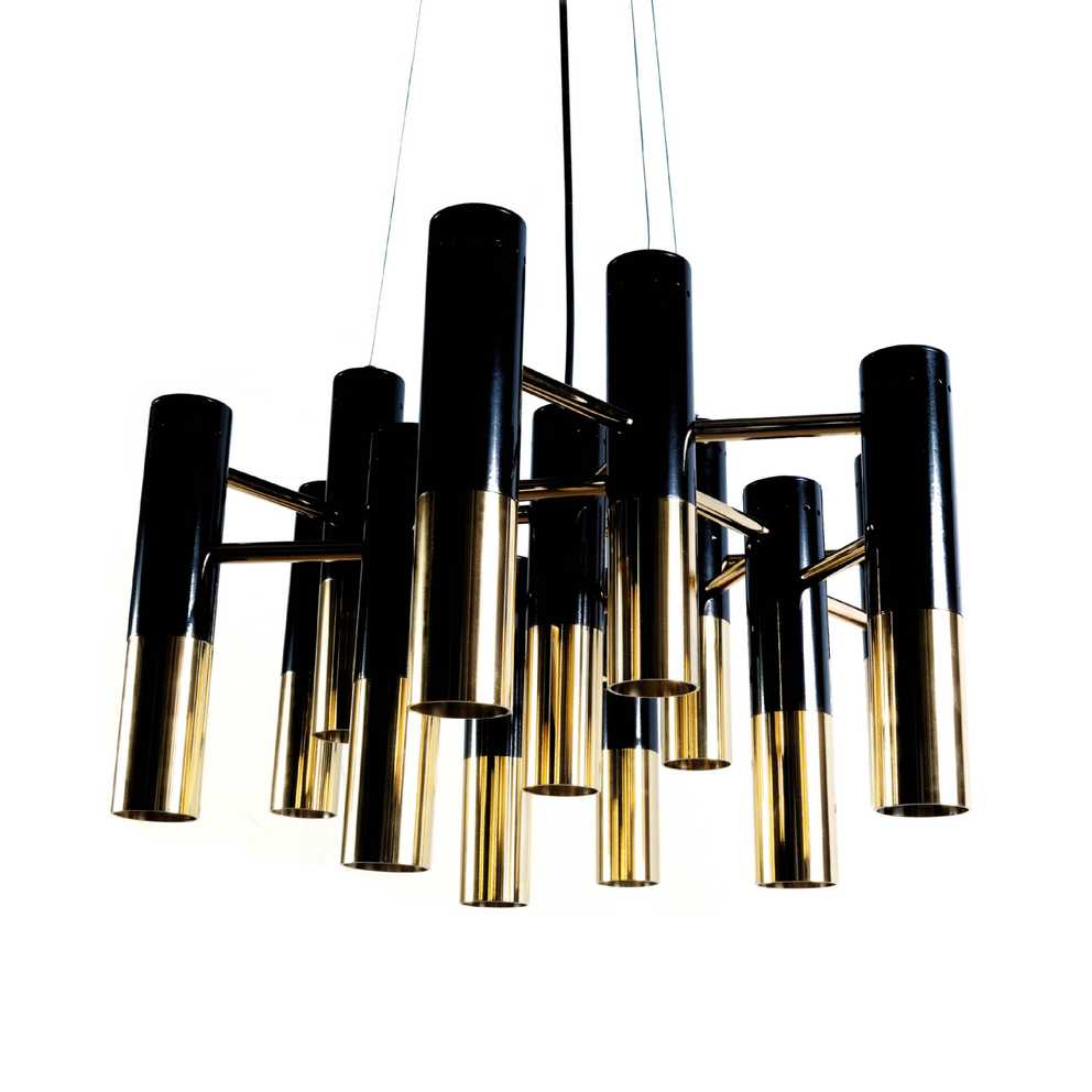 Explore Gallery of Black and Gold Pendant Lights (Showing 2 of 15 Photos)