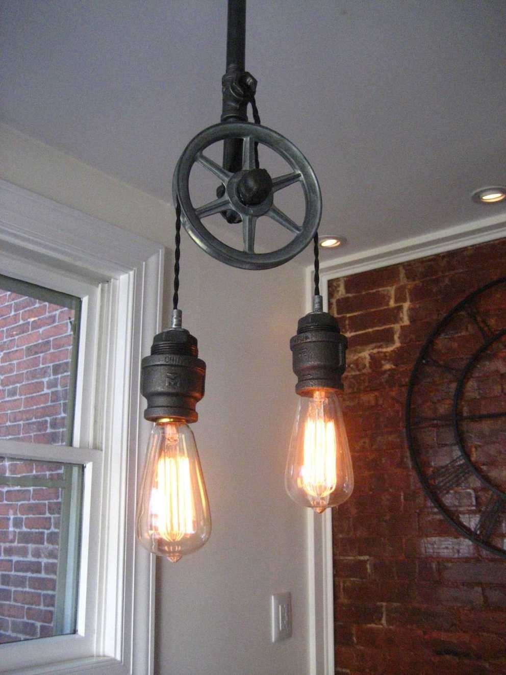 Image Gallery of Pulley Lights Fixtures (View 1 of 15 Photos)