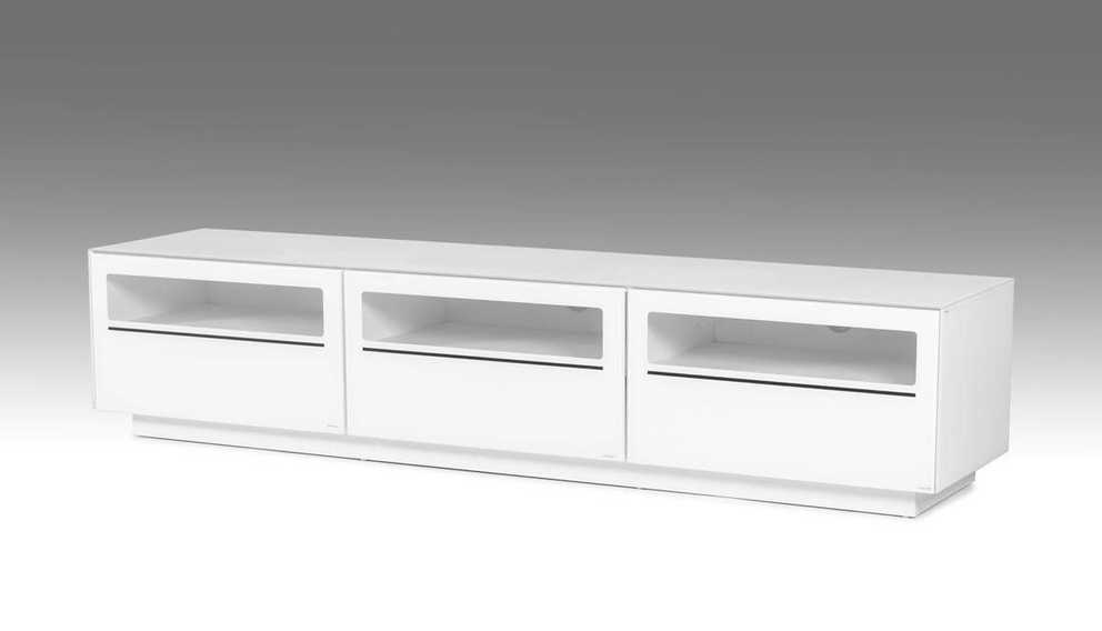 Landon Contemporary White Tv Stand For Modern White Tv Stands (Gallery 15 of 15)