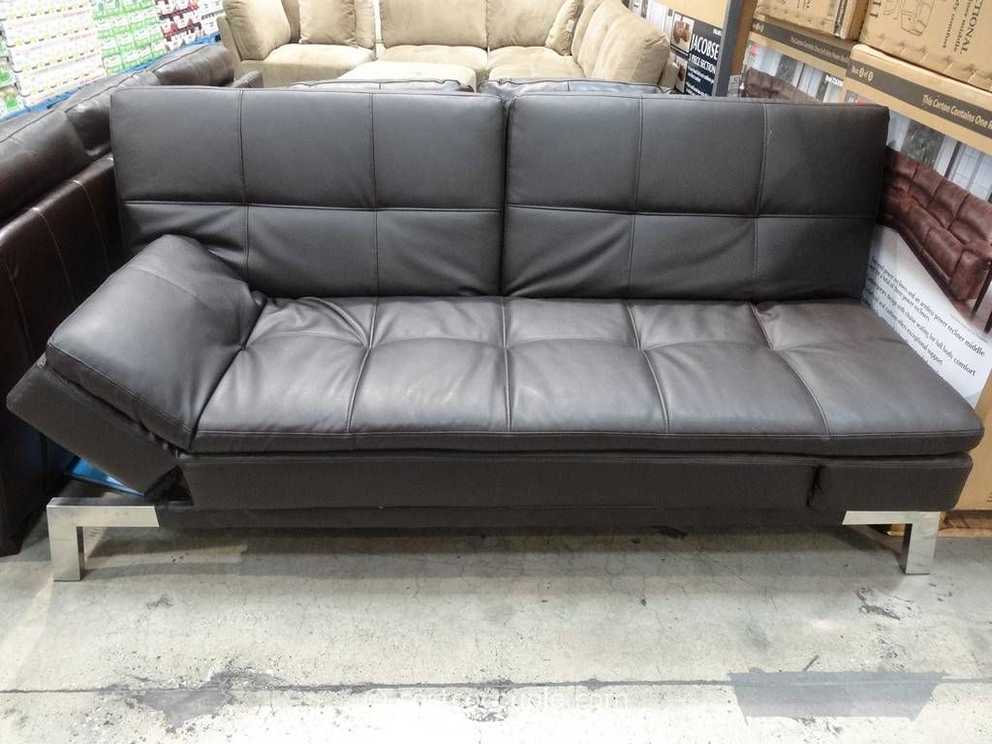 milano euro lounger sofa bed in brown