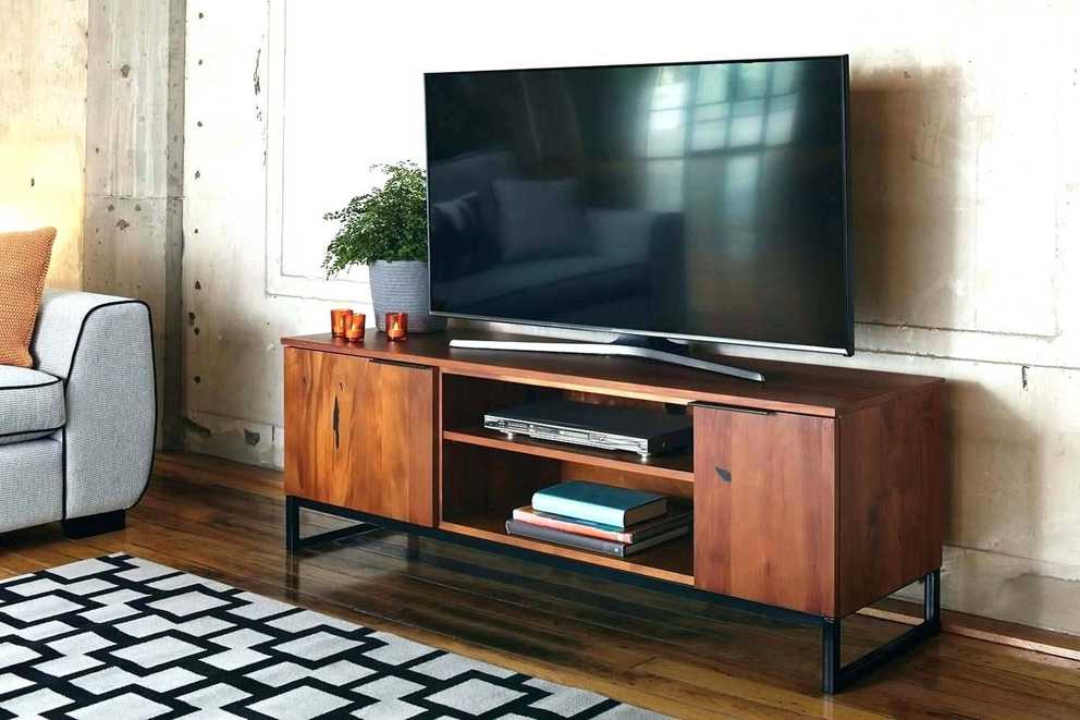 Tv Stand : 25 Chic Vertica Oak Low Contemporary Tv Stand Back In Honey Oak Tv Stands (Gallery 3 of 15)