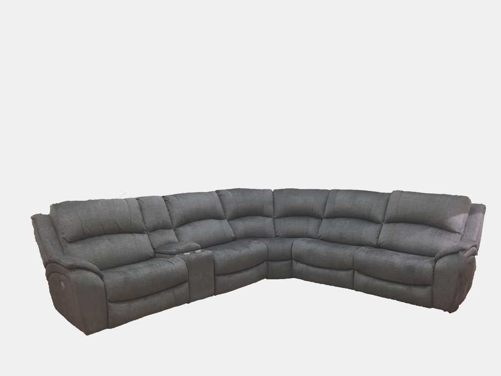 Showing Gallery of Denali Light Grey 6 Piece Reclining Sectionals With 2 Power Headrests (View