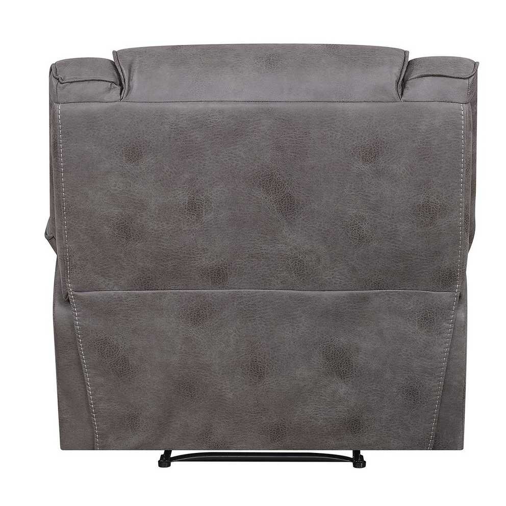 Showing Photos of Travis Dk Grey Leather 6 Piece Power Reclining