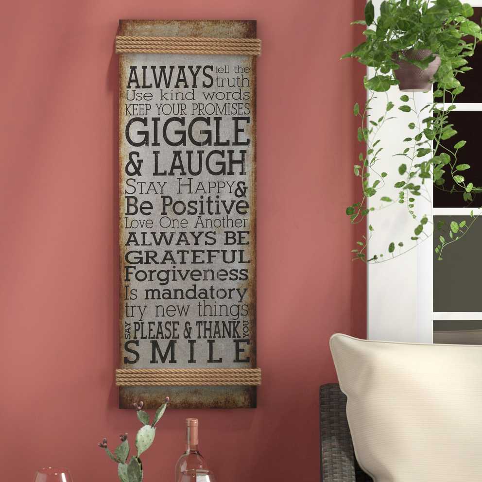 Featured Photo of Metal Rope Wall Sign Wall Decor