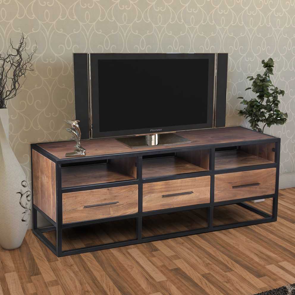 Featured Photo of Solid Wood Black Tv Stands