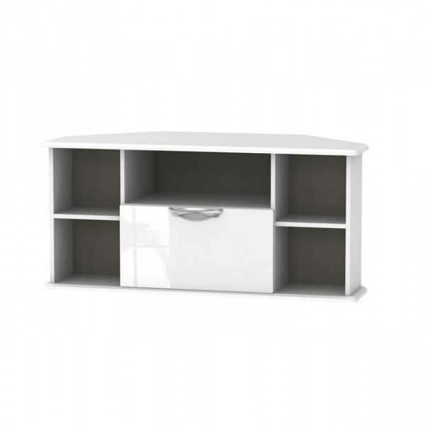 15 Collection of Gloss White Corner Tv Unit