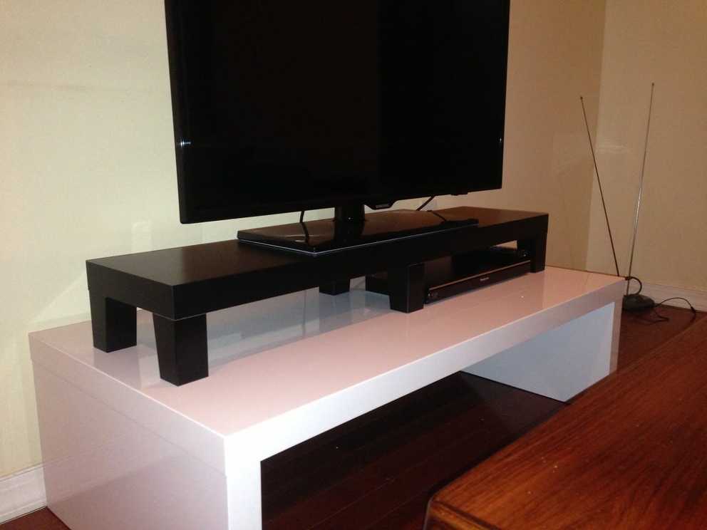 Lack Tv Riser – Ikea Hackers Pertaining To Tv Riser Stand (Gallery 3 of 15)
