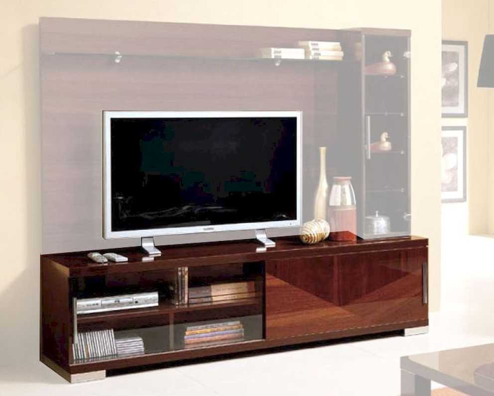 Modern Italian Tv Stand In Walnut Finish 33e12 Throughout Contemporary Tv Stands (Gallery 4 of 15)