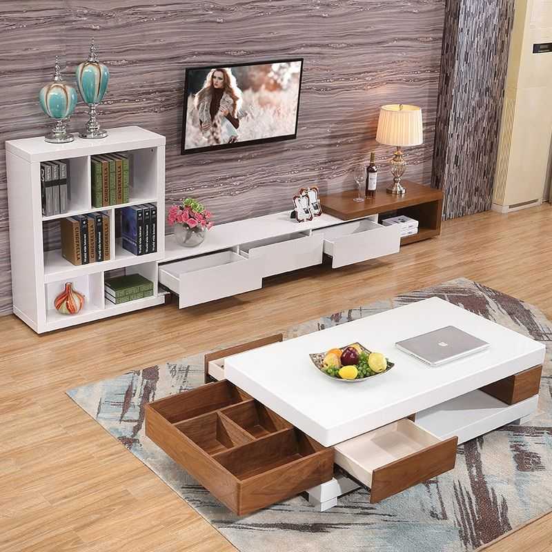 Tv Stand Living Room Home Furniture Tv Table Modern Style Regarding White Painted Tv Cabinets (Gallery 9 of 15)
