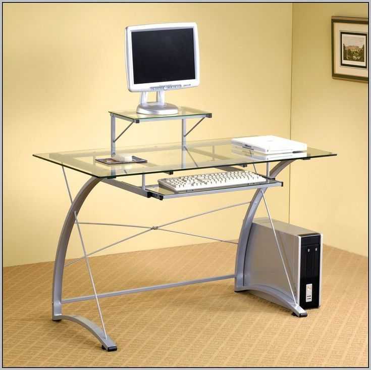 Featured Photo of Glass And Chrome Modern Computer Office Desks